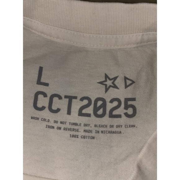 Beyonce CCT Ghost‎ Tee L White Cowboy Carter Tour 2025 Merch NEW *spots - Picture 5 of 10